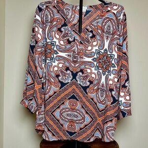 Van Heusen Vibrant Paisley Blouse